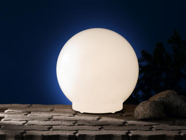 Boule extérieure lumineuse Wofi Lua Boule Blanc Plastique