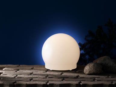 Boule extérieure lumineuse Wofi Lua Boule Blanc Plastique