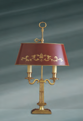 Lampe bouillotte Louis XVI 2L Lucien Gau Empire Bronze