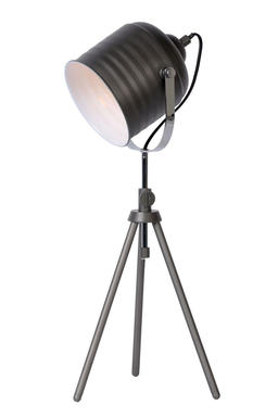 Lampe de Table Design Lucide Studio Gris métallique Acier