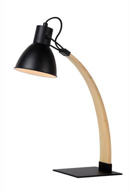 Lampe design Lucide Curf Noir Bois