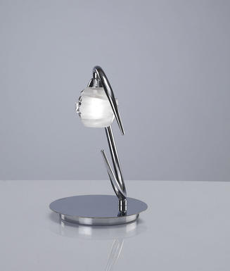 Lampe design Mantra Loop chrome Chrome Métal + Verre