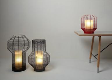 Lampe design Mesh Gris Forestier Mesh Gris Métal