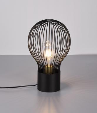 Lampe design Trio Dave Noir Métal