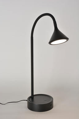 Lampe led Corep Soft Noir Plastique