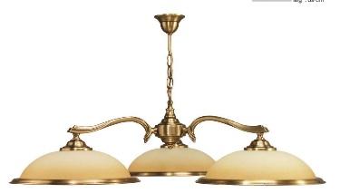 Lustre 3 lampes Classique Cvl cluny Bruni Laiton massif
