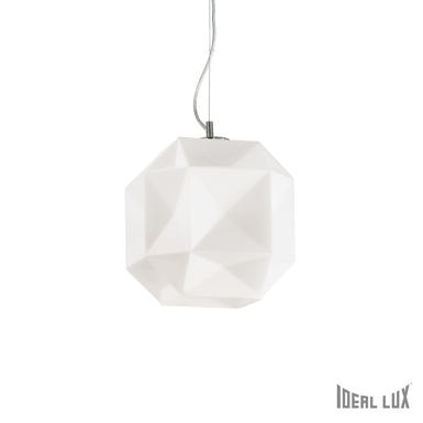 Suspension design Ideal lux Diamond Blanc Verre