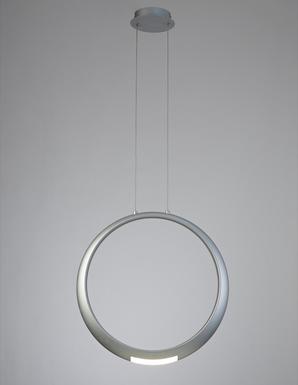Suspension led Mantra Ring Gris Aluminium