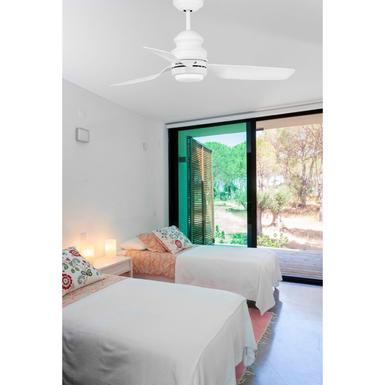 Ventilateur de plafond Faro Phuket Blanc Acier
