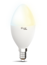 Ampoule E14 led iDual Blanc Plastique