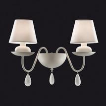 Applique 2 lampes design Ideal lux Blanche Blanc Acier