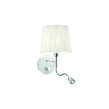 Applique 2 lampes design Ideal lux Effetti Blanc Métal - Tissus