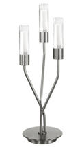 Lampe 3 lumières design Cvl Tess Nickel Laiton massif