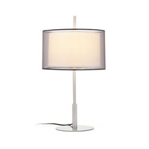 Lampe design Faro Saba Blanc acier+tissu