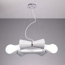 Lustre 6 lampes design Mantra ora blanc Blanc Métal