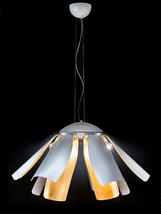 Lustre 6 lampes design Metal Lux Tropic Blanc Métal