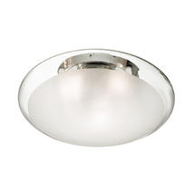 Plafonnier 2 lampes design Ideal lux Smarties clear Transparent Verre