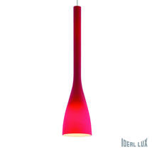 Suspension design Ideal lux Flut Rouge Verre