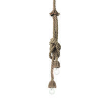 Suspension en corde 2 lampes Ideal lux Canapa Antique Corde