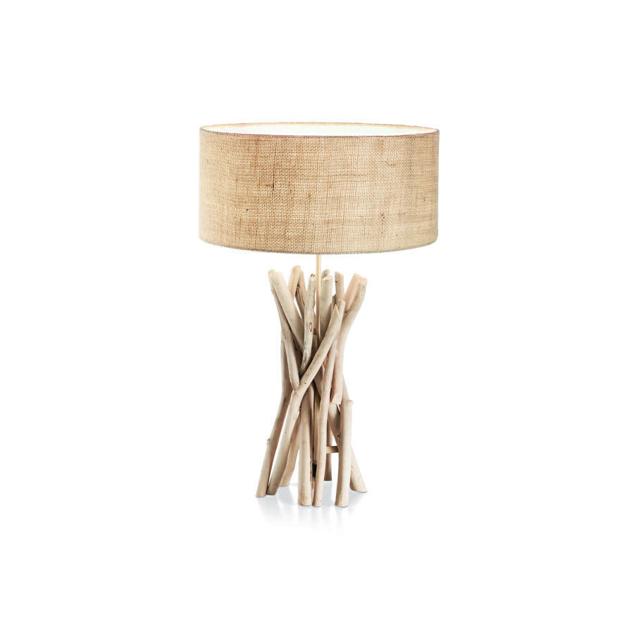 Lampe en bois flotté Ideal lux Driftwood Beige Bois – Lampes