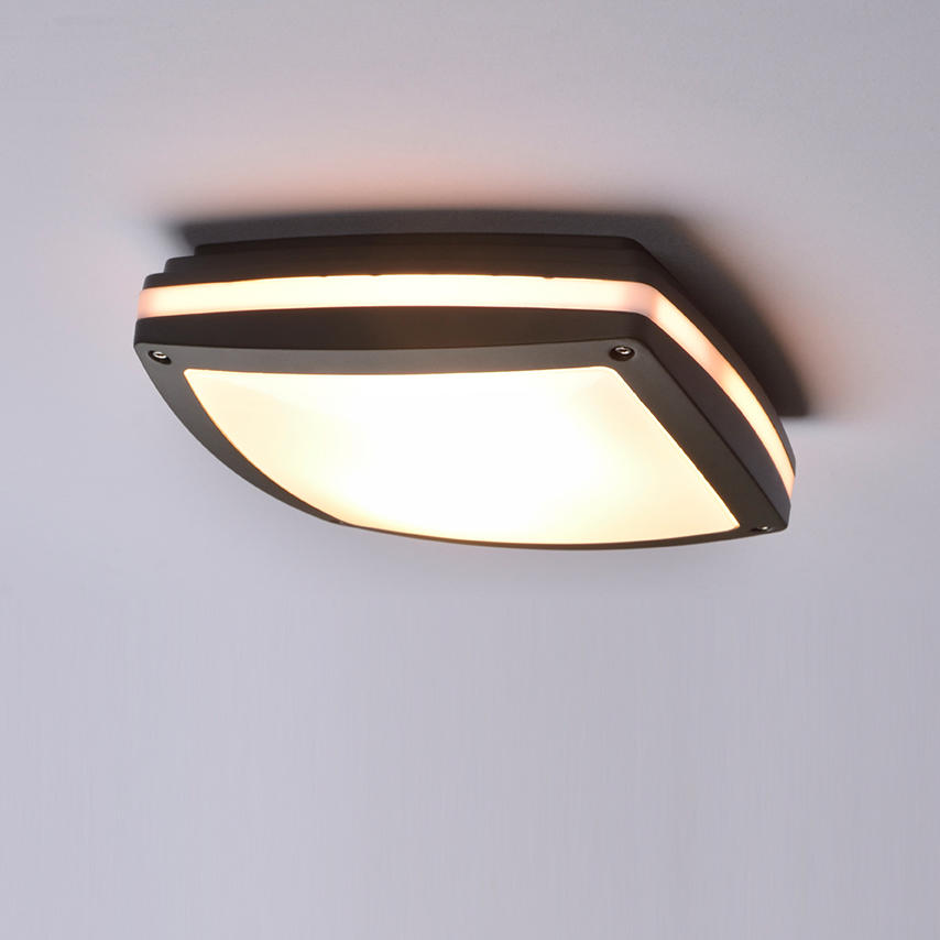  Plafonnier  ext rieurs 2 lampes design Corep Hudson Gris 
