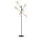 Lampadaire 6 lampes design Trio Cross Noir Métal