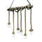 Suspension en corde 6 lampes Ideal lux Canapa Antique Corde